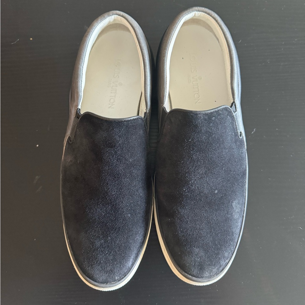 Louis Vuitton Black Suede Shoes